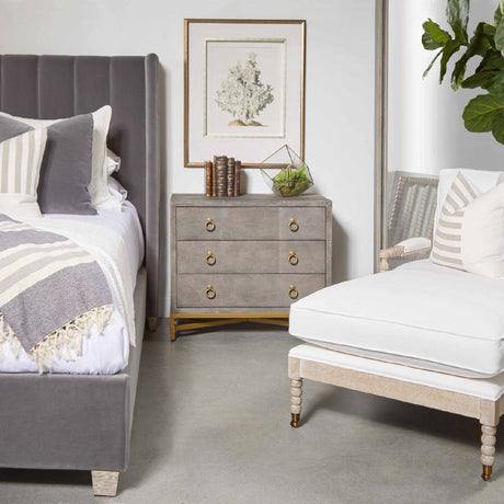 Shagreen Drawer Nightstand | Living Essentials Strand