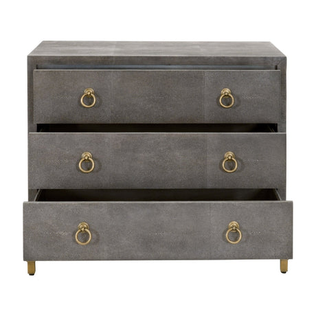 Shagreen Drawer Nightstand | Living Essentials Strand