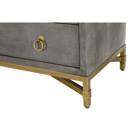 Shagreen Drawer Nightstand | Living Essentials Strand