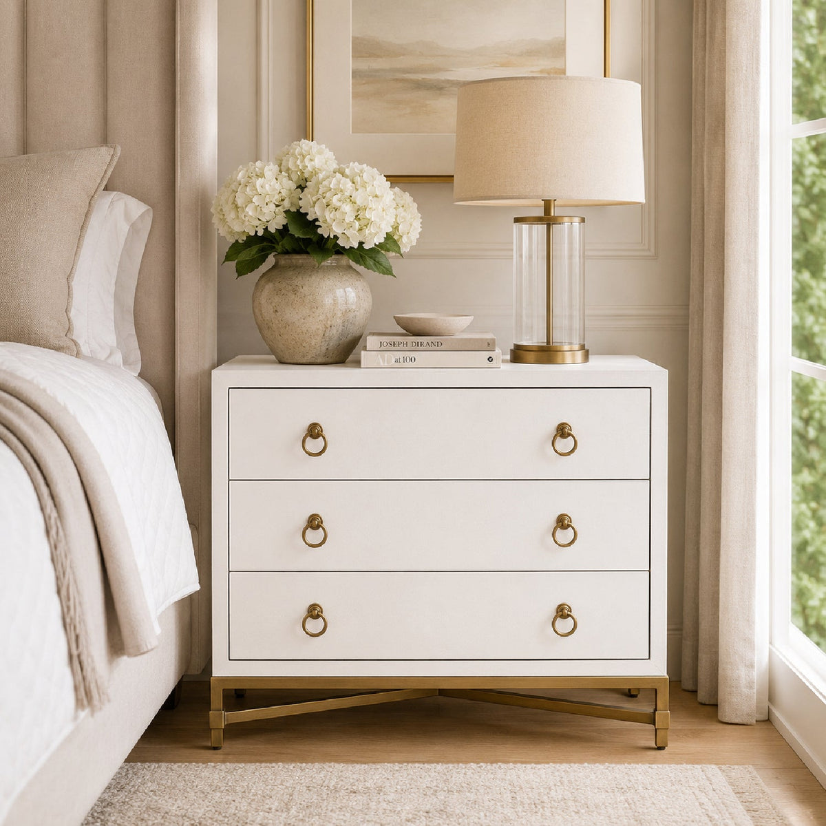 Shagreen Drawer Nightstand | Living Essentials Strand