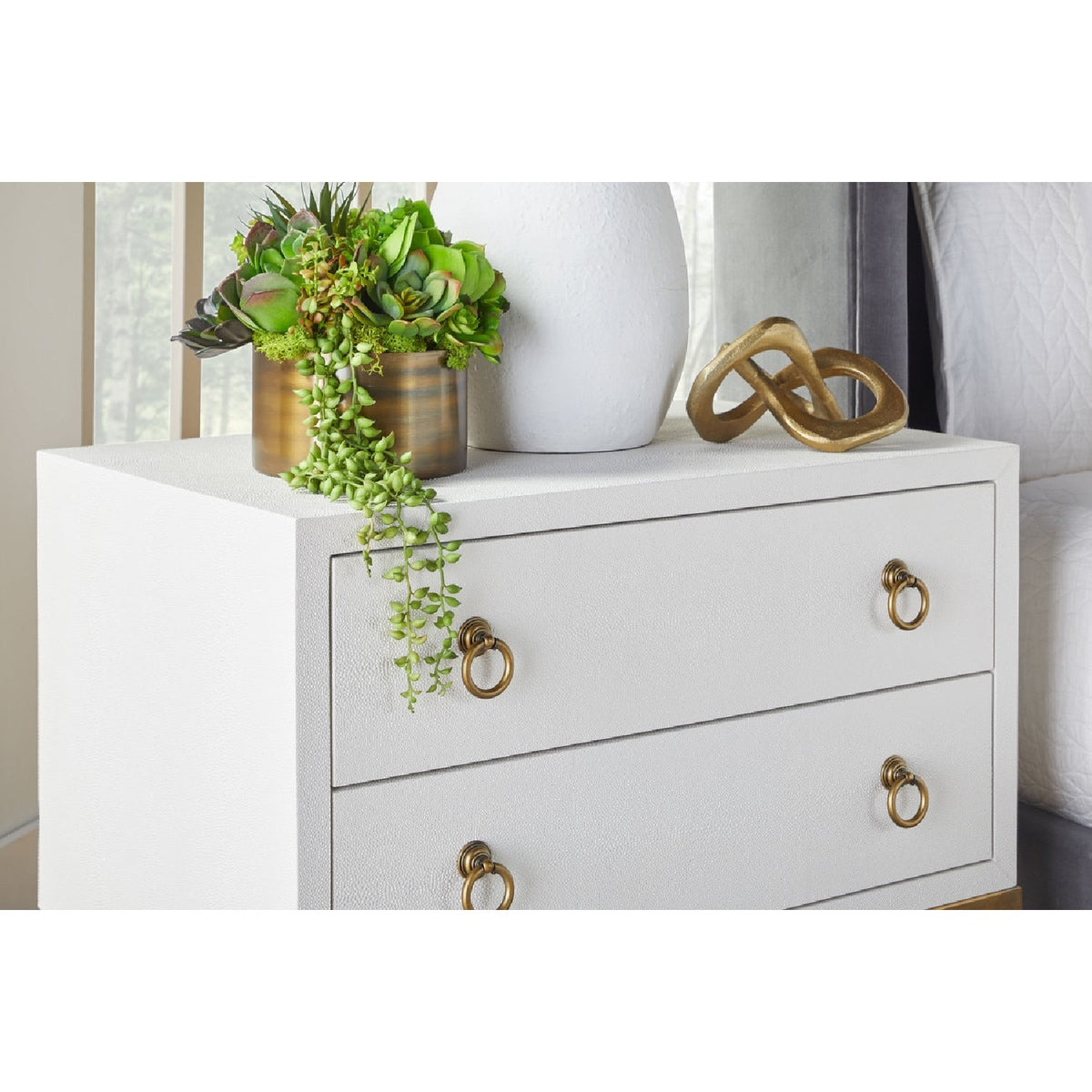 Shagreen Drawer Nightstand | Living Essentials Strand