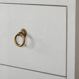 Modern European furniture - White Shagreen 6-Drawer Double Dresser - www.oroa.com