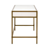 Modern European furniture - White Shagreen 2-Drawer Desk - www.oroa.com