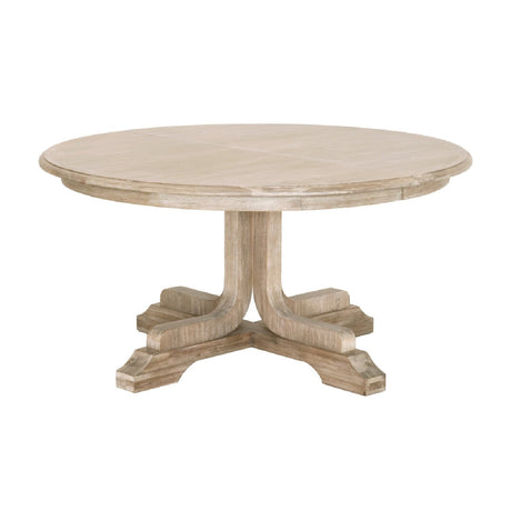Modern European furniture - Round Acacia Extendale Dining Table - www.oroa.com