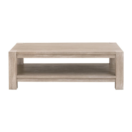 Gray Acacia Wooden Coffee Table | Living Essentials Adler