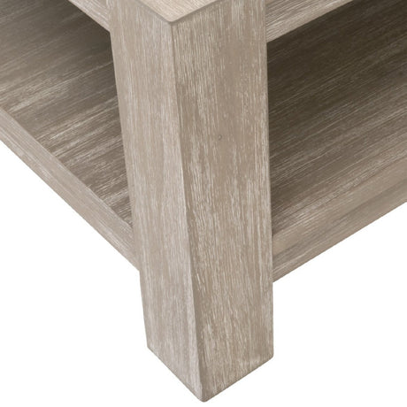 Gray Acacia Wooden Coffee Table | Living Essentials Adler