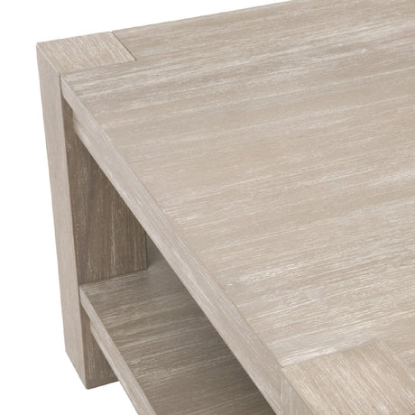 Gray Acacia Wooden Coffee Table | Living Essentials Adler