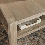 Gray Acacia Wooden Coffee Table | Living Essentials Adler