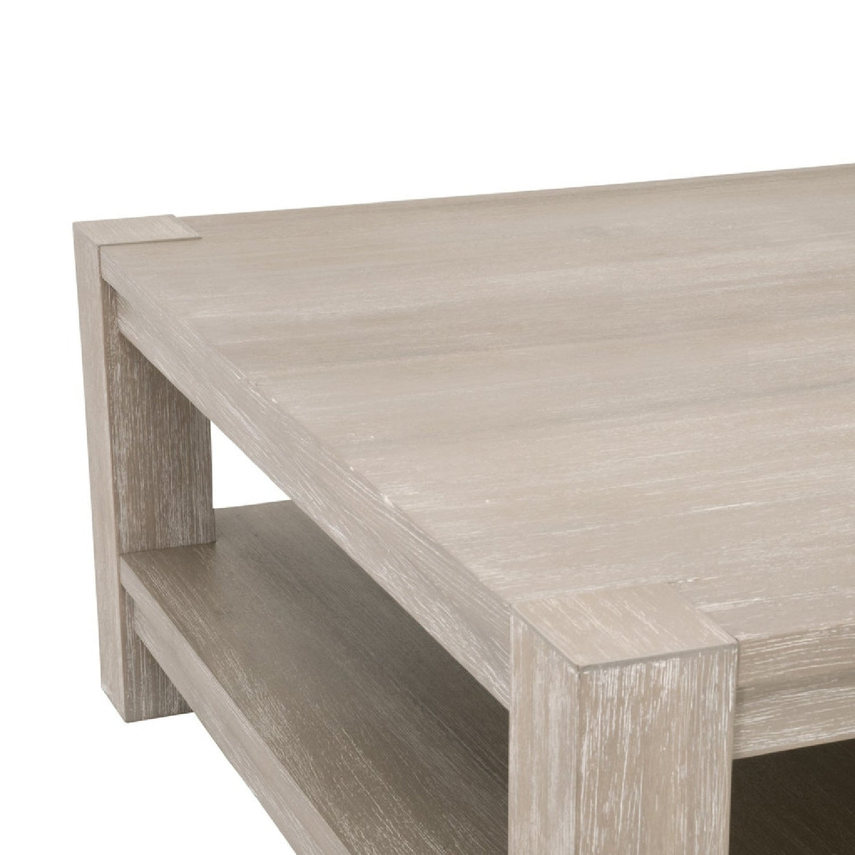 Gray Acacia Wooden Coffee Table | Living Essentials Adler