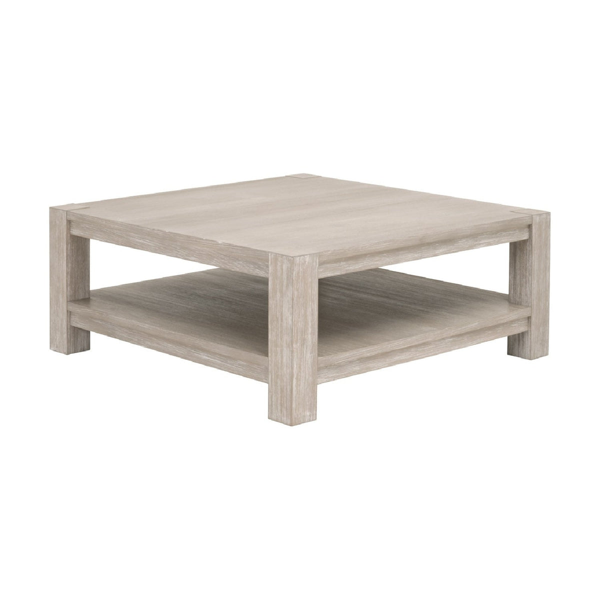Gray Acacia Wooden Coffee Table | Living Essentials Adler