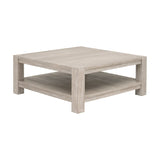 Gray Acacia Wooden Coffee Table | Living Essentials Adler