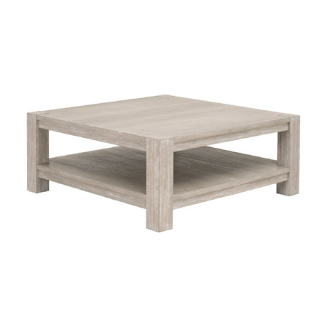 Gray Acacia Wooden Coffee Table | Living Essentials Adler