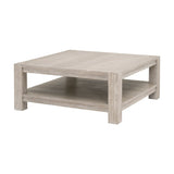 Gray Acacia Wooden Coffee Table | Living Essentials Adler
