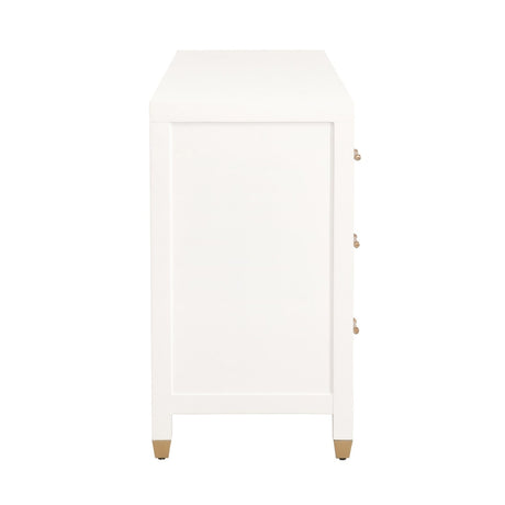 Modern European furniture - White 6-Drawer Double Dresser - www.oroa.com