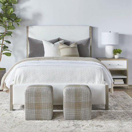 Modern European furniture - Gray Acacia 1-Drawer Nightstand - www.oroa.com