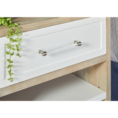 Modern European furniture - Gray Acacia 1-Drawer Nightstand - www.oroa.com