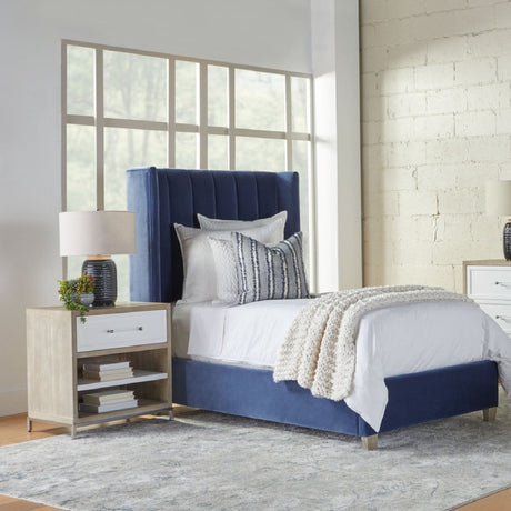Modern European furniture - Gray Acacia 1-Drawer Nightstand - www.oroa.com