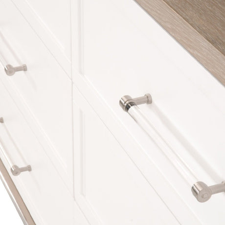 Modern European furniture - Gray Acacia 6-Drawer Double Dresser - www.oroa.com