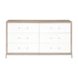 Modern European furniture - Gray Acacia 6-Drawer Double Dresser - www.oroa.com