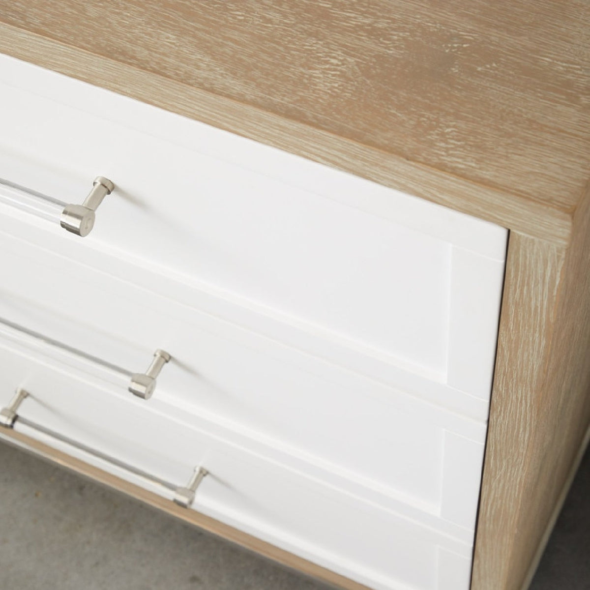 Modern European furniture - Gray Acacia 6-Drawer Double Dresser - www.oroa.com