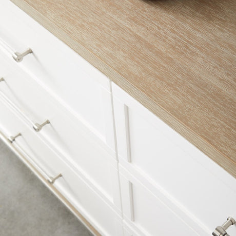 Modern European furniture - Gray Acacia 6-Drawer Double Dresser - www.oroa.com