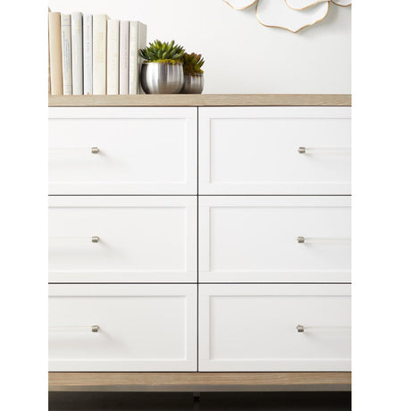 Modern European furniture - Gray Acacia 6-Drawer Double Dresser - www.oroa.com