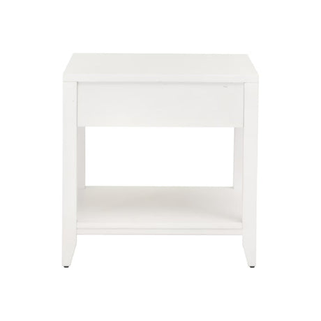 White 1-Drawer Side Table | Living Essentials Holland