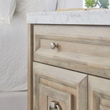 Modern European furniture - Marble Topped Acacia Media Cabinet - www.oroa.com