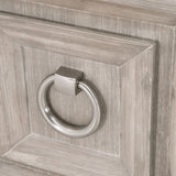 Modern European furniture - Marble Topped Acacia Media Cabinet - www.oroa.com