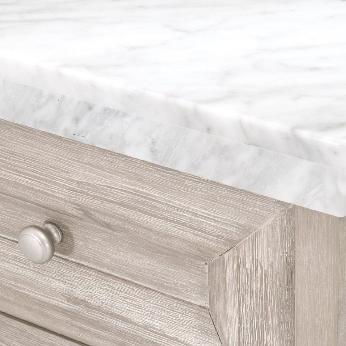 Modern European furniture - Marble Topped Acacia Media Cabinet - www.oroa.com