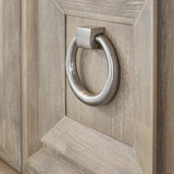 Modern European furniture - Marble Topped Acacia Media Cabinet - www.oroa.com