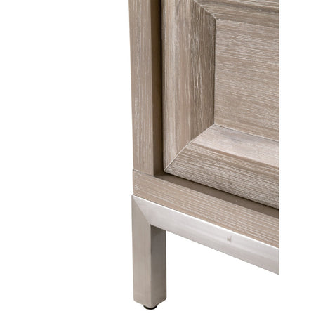 Modern European furniture - Marble Topped Acacia 6-Drawer Dresser - www.oroa.com