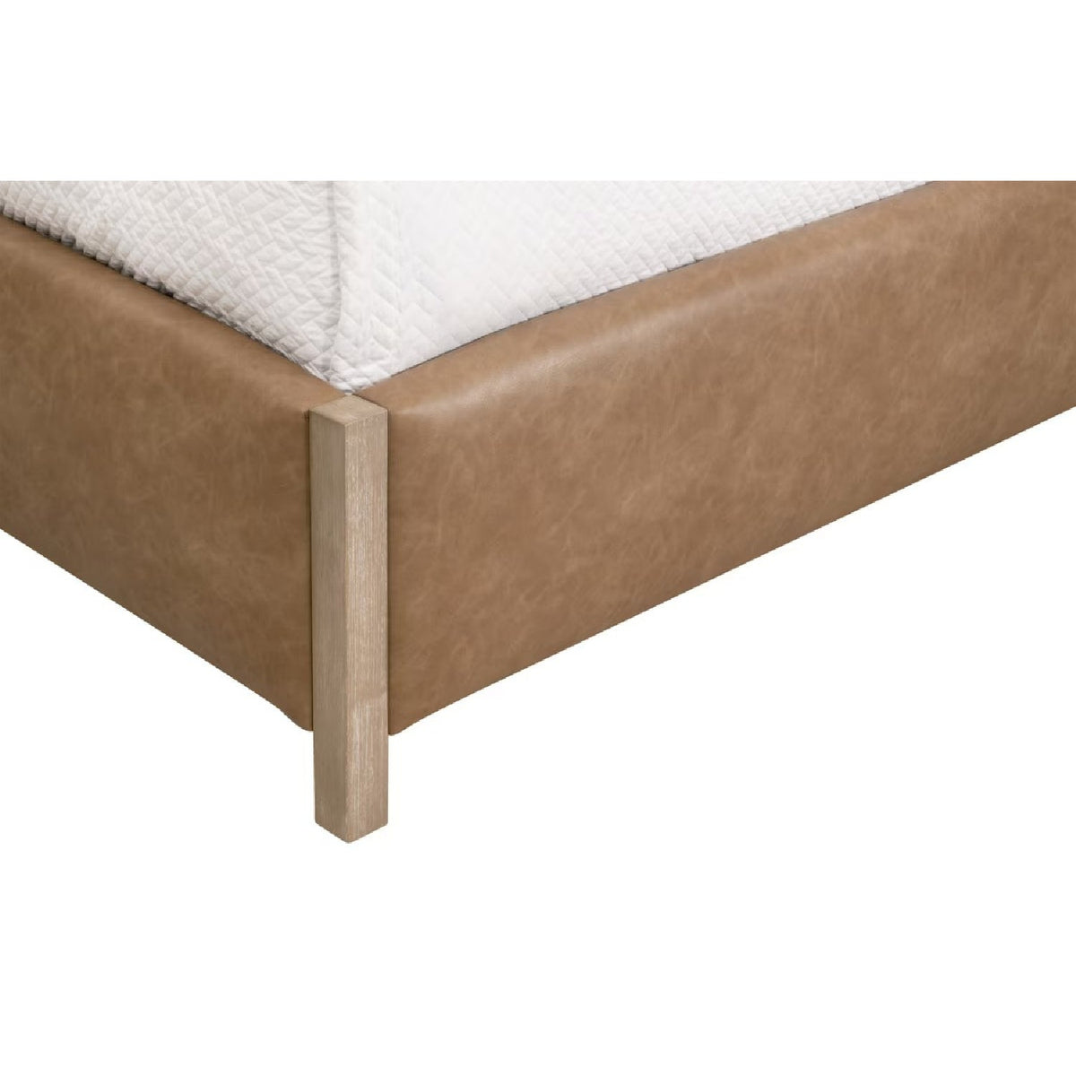 Solid Wood Framed Queen Bed | Living Essentials Emmett