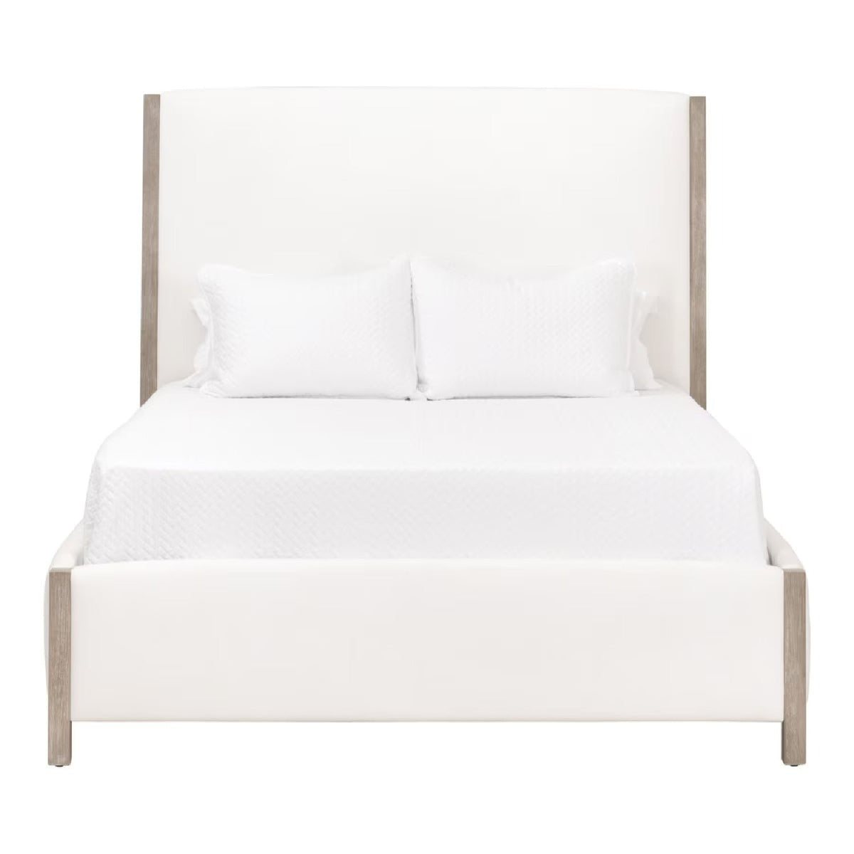 Solid Wood Framed Queen Bed | Living Essentials Emmett