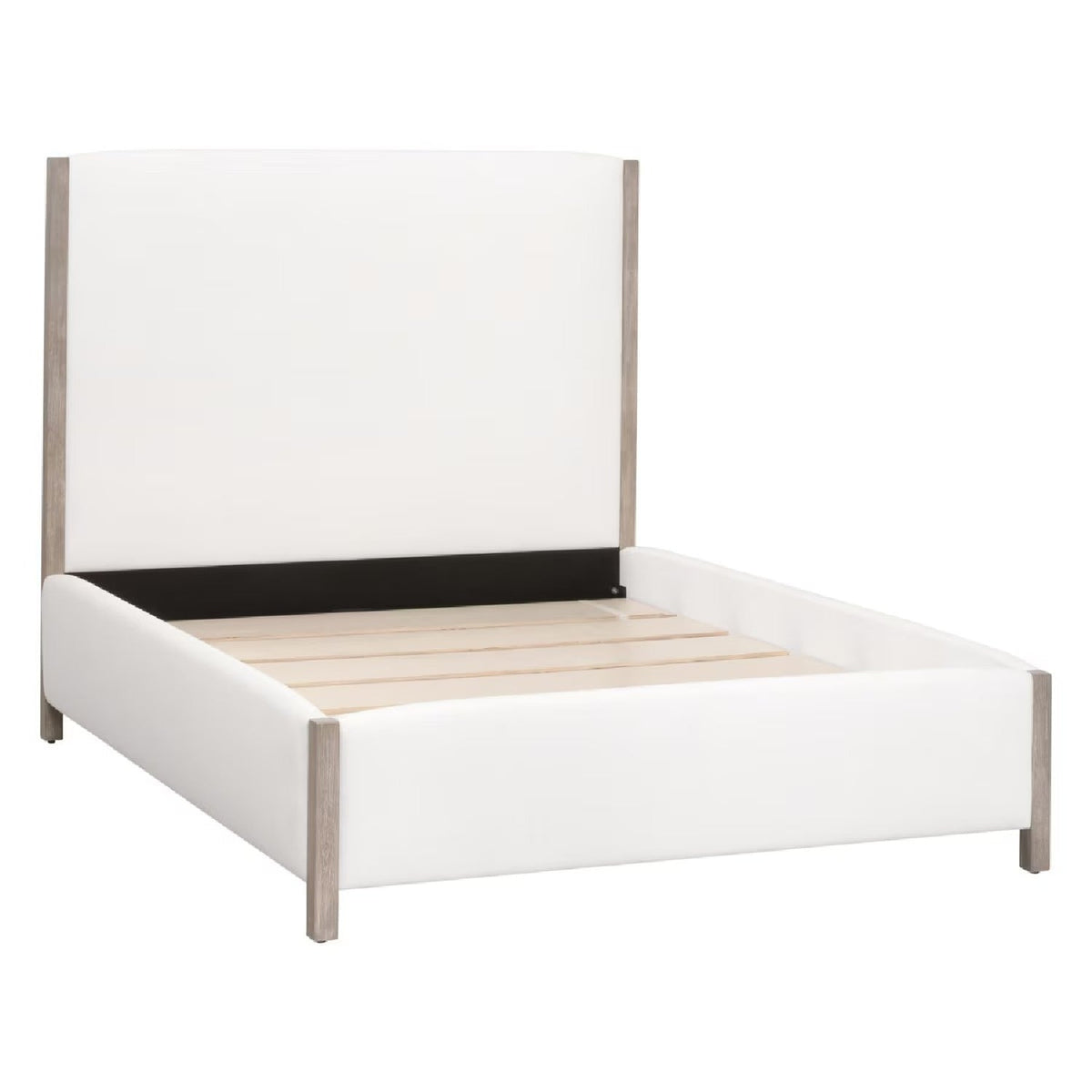 Solid Wood Framed Queen Bed | Living Essentials Emmett