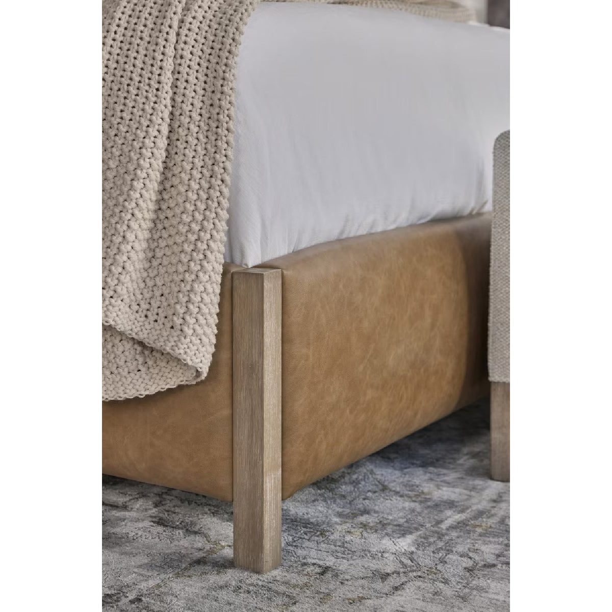 Solid Wood Framed King Bed | Living Essentials Emmett