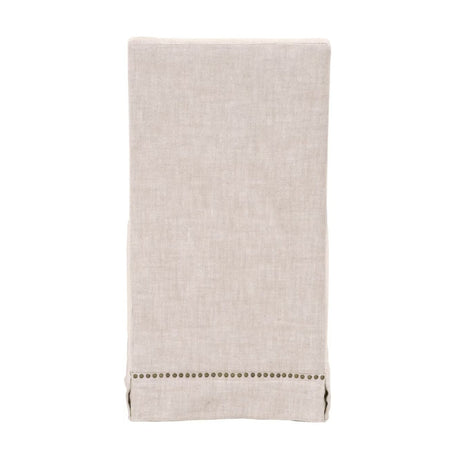 Modern European furniture - Cream Linen Skirted Dining Chairs (2) - www.oroa.com