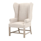French Linen Wingback Accent Chair | Living Essentials Chateau