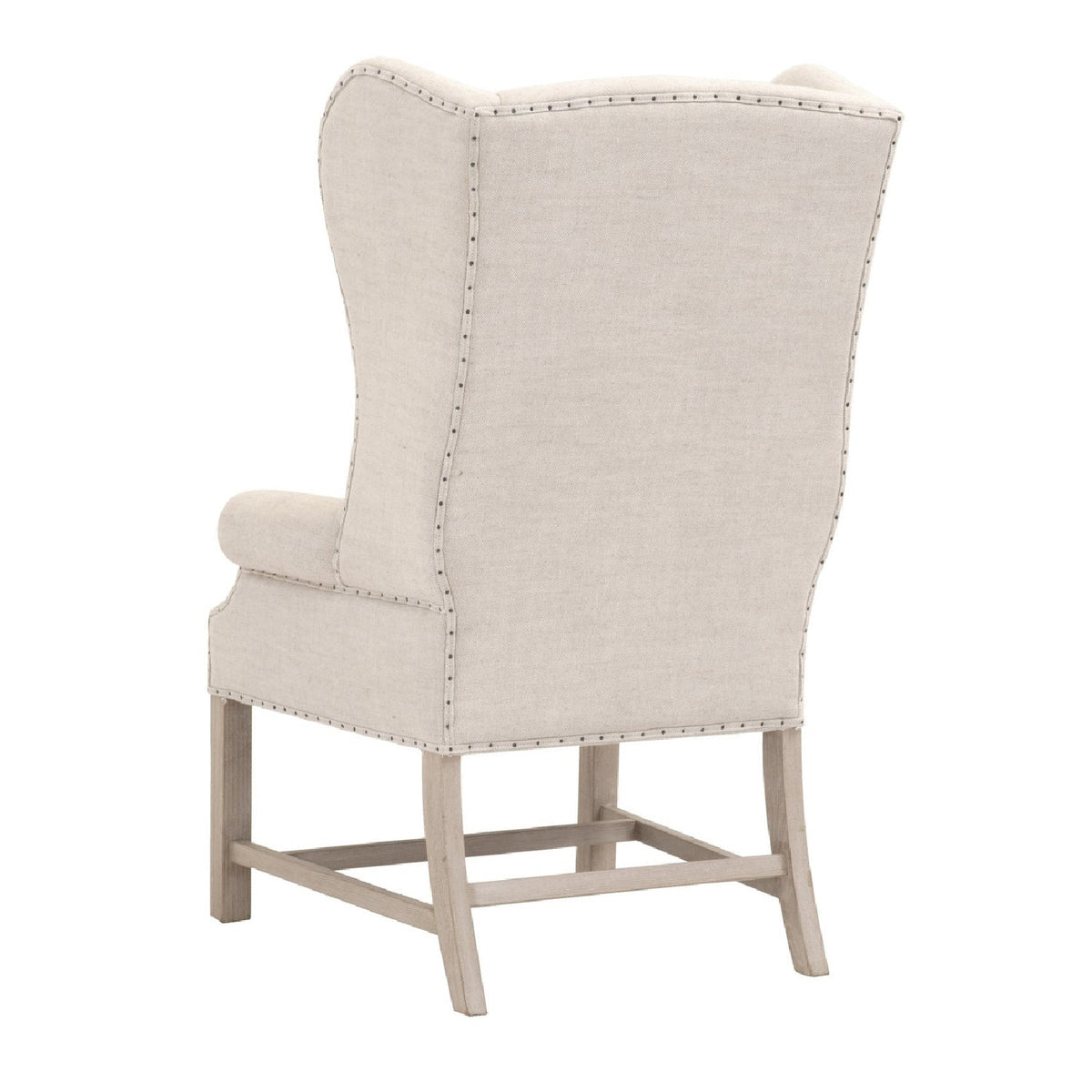 French Linen Wingback Accent Chair | Living Essentials Chateau