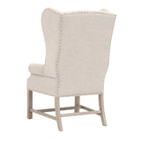French Linen Wingback Accent Chair | Living Essentials Chateau