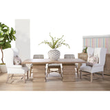 French Linen Wingback Accent Chair | Living Essentials Chateau