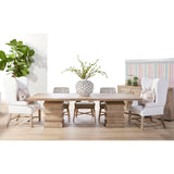 French Linen Wingback Accent Chair | Living Essentials Chateau