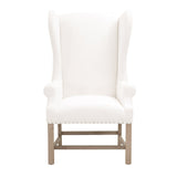 French Linen Wingback Accent Chair | Living Essentials Chateau