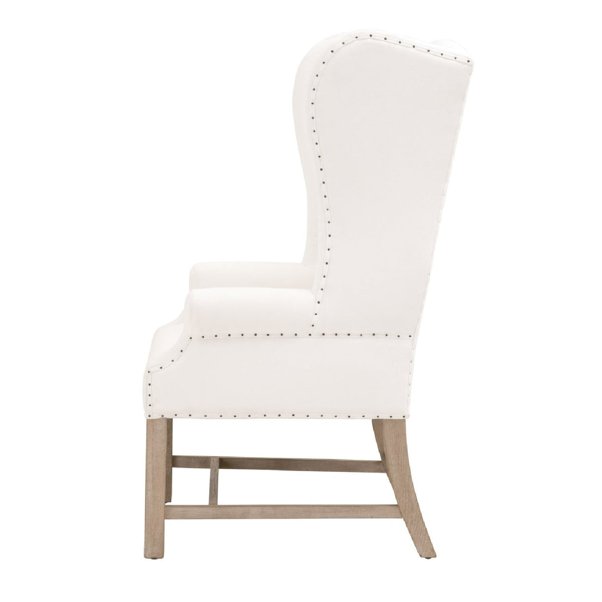 French Linen Wingback Accent Chair | Living Essentials Chateau