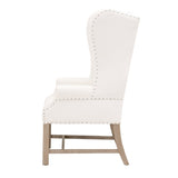 French Linen Wingback Accent Chair | Living Essentials Chateau