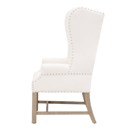 French Linen Wingback Accent Chair | Living Essentials Chateau