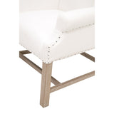 French Linen Wingback Accent Chair | Living Essentials Chateau