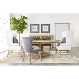 French Linen Wingback Accent Chair | Living Essentials Chateau
