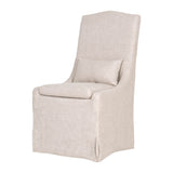 French Linen Skirted Dining Chairs (2) | Living Essentials Colette