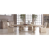 French Linen Skirted Dining Chairs (2) | Living Essentials Colette